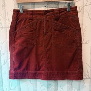 Sahalie Corduroy Pumpkin Orange Skirts Size 4